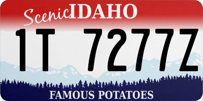 ID license plate 1T7277Z