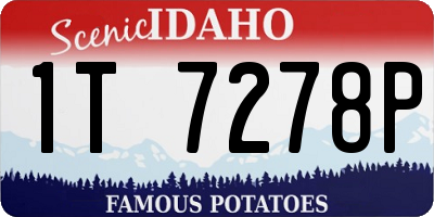 ID license plate 1T7278P