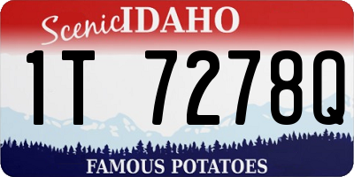ID license plate 1T7278Q