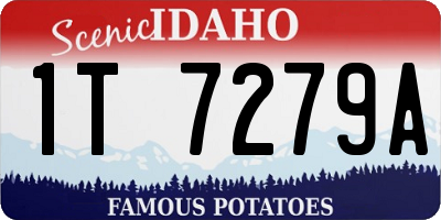 ID license plate 1T7279A