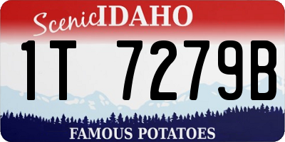 ID license plate 1T7279B