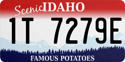ID license plate 1T7279E