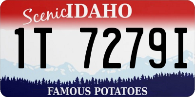ID license plate 1T7279I