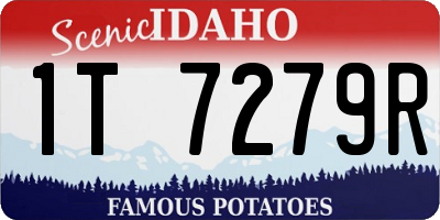 ID license plate 1T7279R