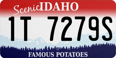 ID license plate 1T7279S