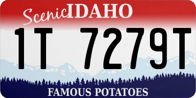 ID license plate 1T7279T
