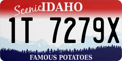 ID license plate 1T7279X