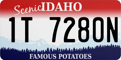 ID license plate 1T7280N