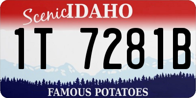 ID license plate 1T7281B