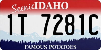 ID license plate 1T7281C