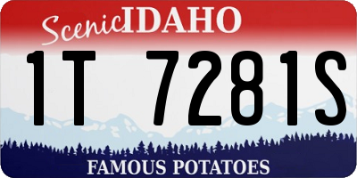 ID license plate 1T7281S