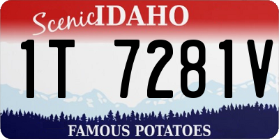 ID license plate 1T7281V