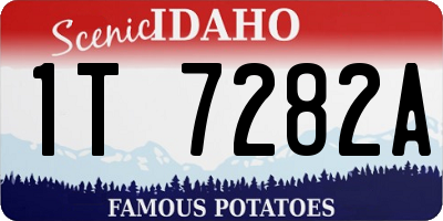 ID license plate 1T7282A