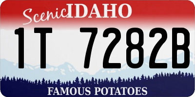 ID license plate 1T7282B