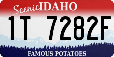 ID license plate 1T7282F