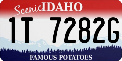 ID license plate 1T7282G