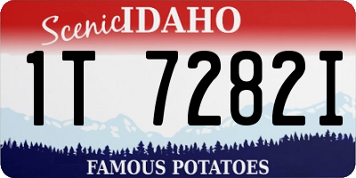 ID license plate 1T7282I