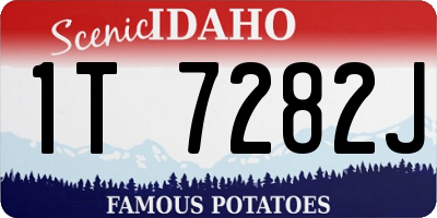 ID license plate 1T7282J