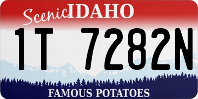 ID license plate 1T7282N