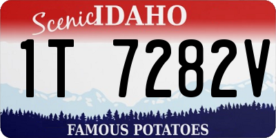 ID license plate 1T7282V