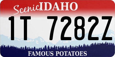 ID license plate 1T7282Z