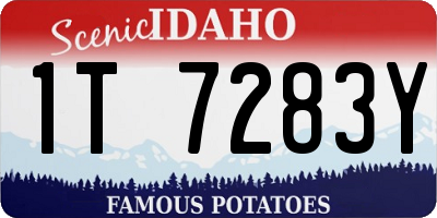 ID license plate 1T7283Y