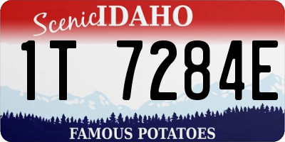 ID license plate 1T7284E
