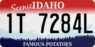 ID license plate 1T7284L