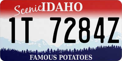 ID license plate 1T7284Z