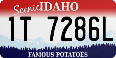 ID license plate 1T7286L
