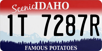 ID license plate 1T7287R