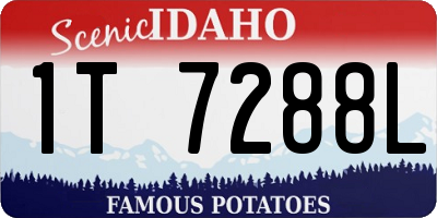 ID license plate 1T7288L
