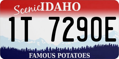 ID license plate 1T7290E