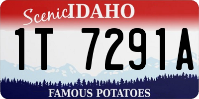 ID license plate 1T7291A