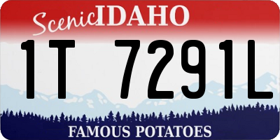 ID license plate 1T7291L