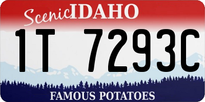 ID license plate 1T7293C