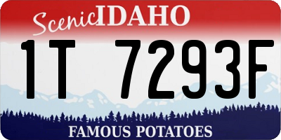ID license plate 1T7293F