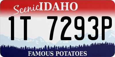 ID license plate 1T7293P