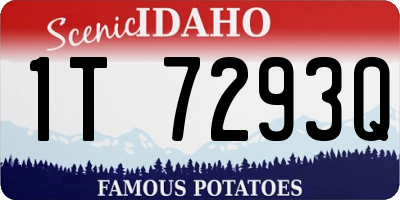 ID license plate 1T7293Q