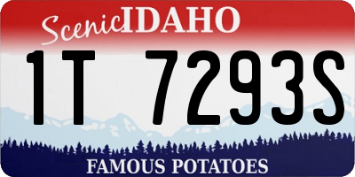 ID license plate 1T7293S