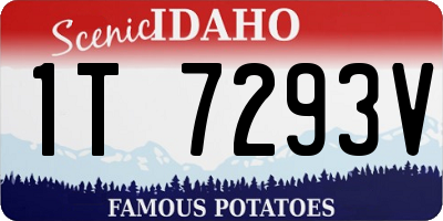 ID license plate 1T7293V