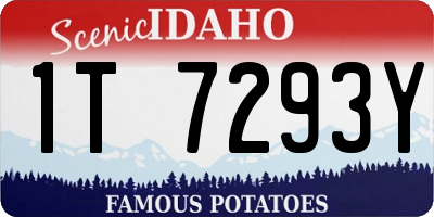ID license plate 1T7293Y