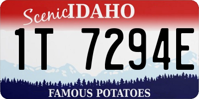 ID license plate 1T7294E