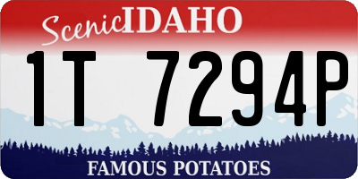 ID license plate 1T7294P