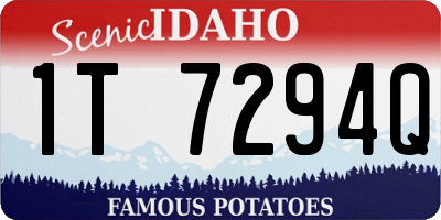 ID license plate 1T7294Q