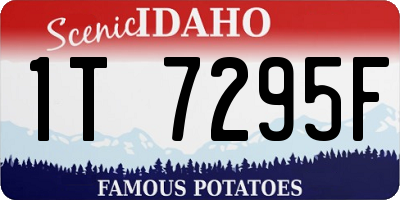 ID license plate 1T7295F