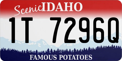 ID license plate 1T7296Q