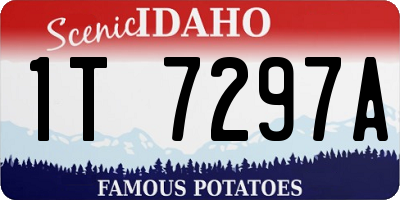 ID license plate 1T7297A