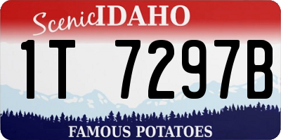 ID license plate 1T7297B
