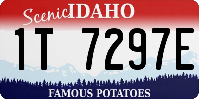 ID license plate 1T7297E